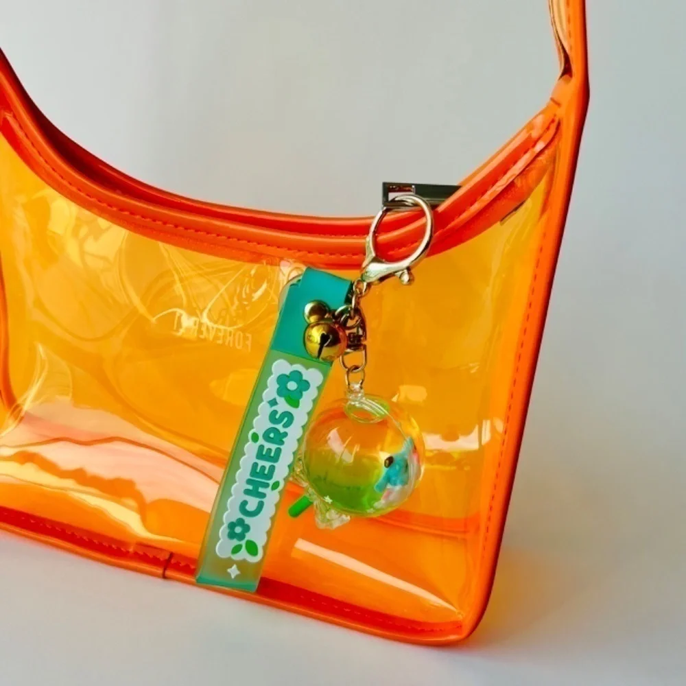 New! Fruit Lollipop Keychain, Candy Accessory, Key Ring Holder, Fruit Charm